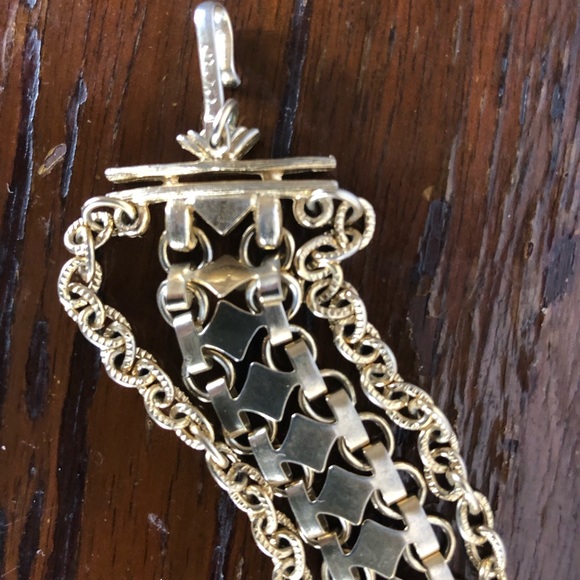 Vintage Cora-Stamped 15”-18”  3 Link Necklace - Picture 3 of 7